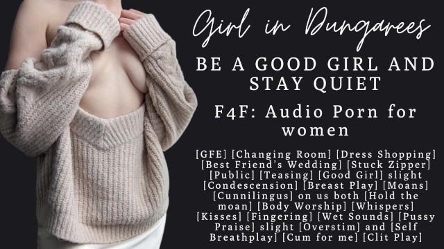 F4F | ASMR Audio Porn for women | Be a good girl and stay quiet for me | Sneaky public fuck