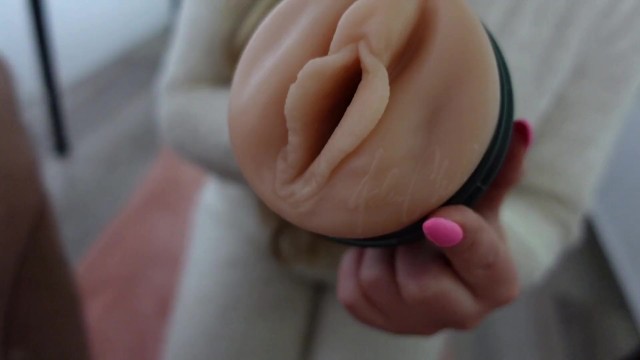 My favourite jump-suit don't have hole, so Adriana's pussy fleshlight solved this problem