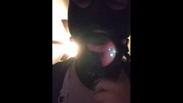 James Johnson Tries out a Ball Gag and Spandex Hood