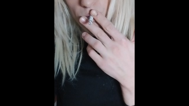 shemale anal masturbation and smoking