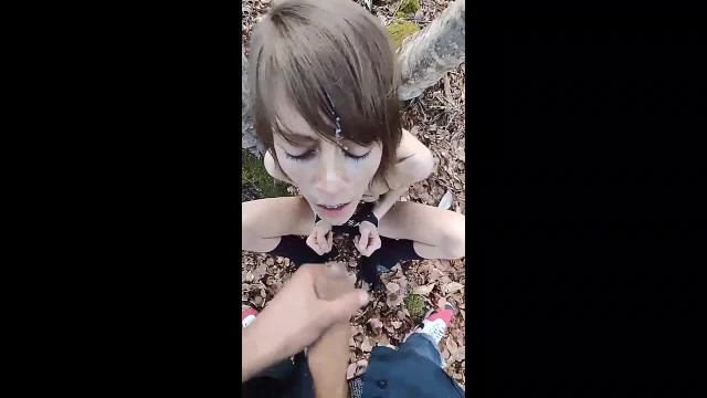 How to exhibit slutty Italian wife tied up first time BDSM tied up in public Lake fucked in the wood