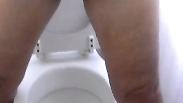 having a pee